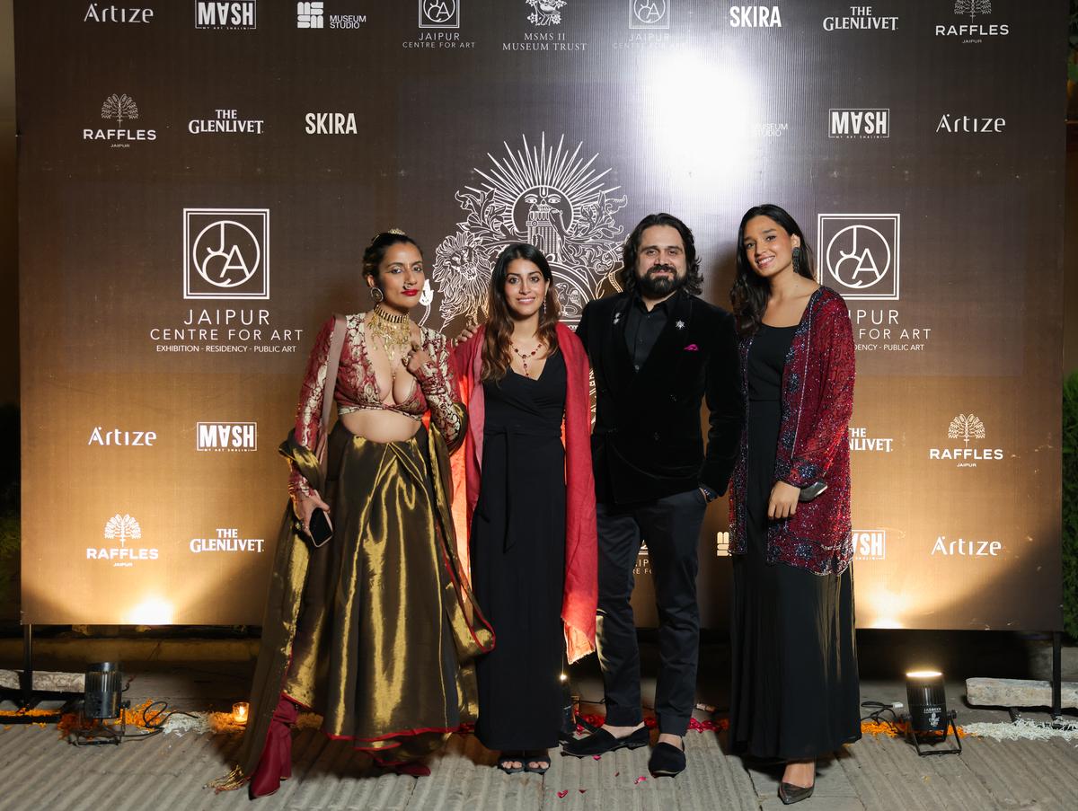 (L-R) Artist Shilo Shiv Suleman, designer Neha Luthra, jeweller Siddharth Kasliwal, and  designer Helena Bajaj Larsen