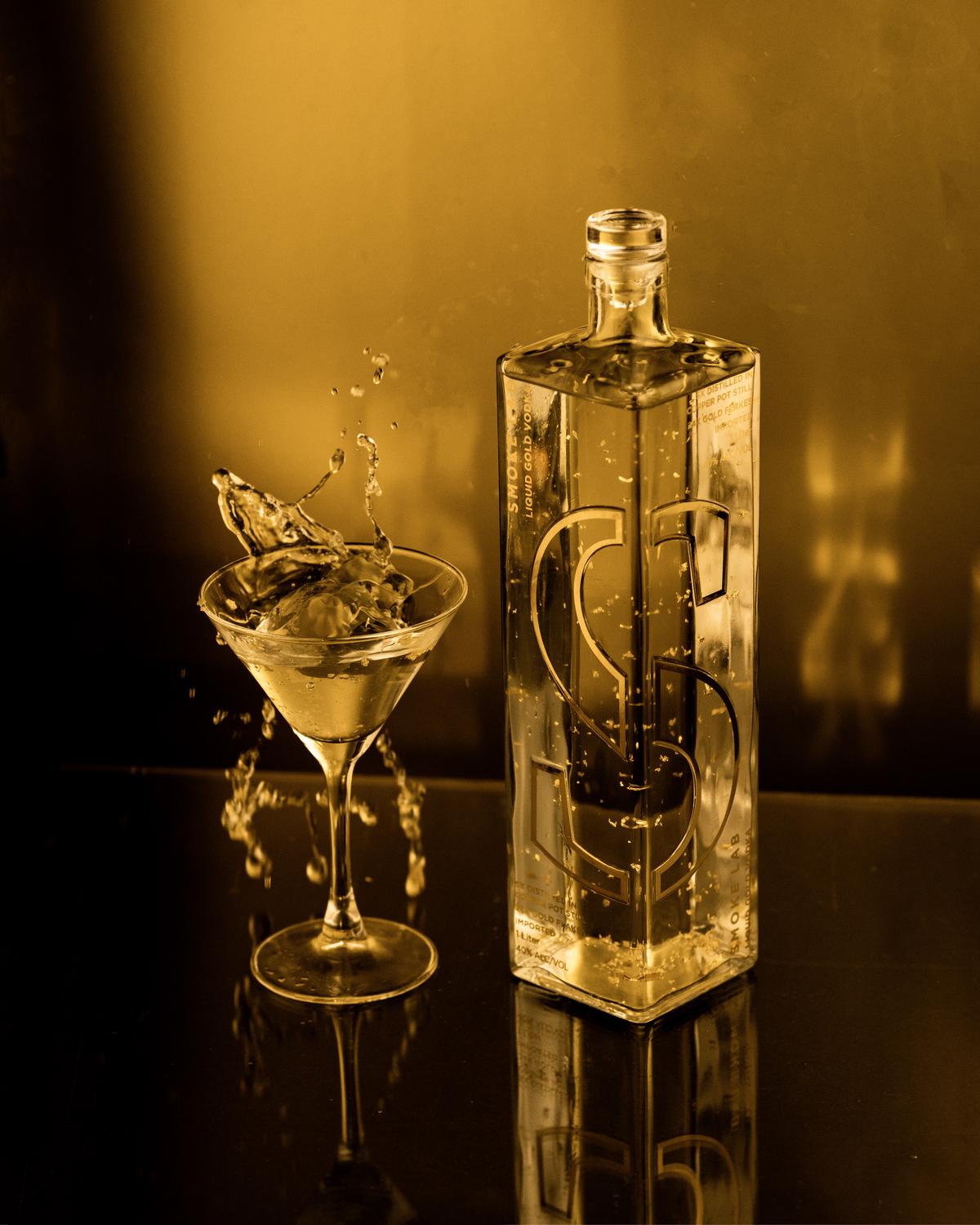  Liquid Gold, a limited-edition vodka infused with 24-carat edible gold flakes