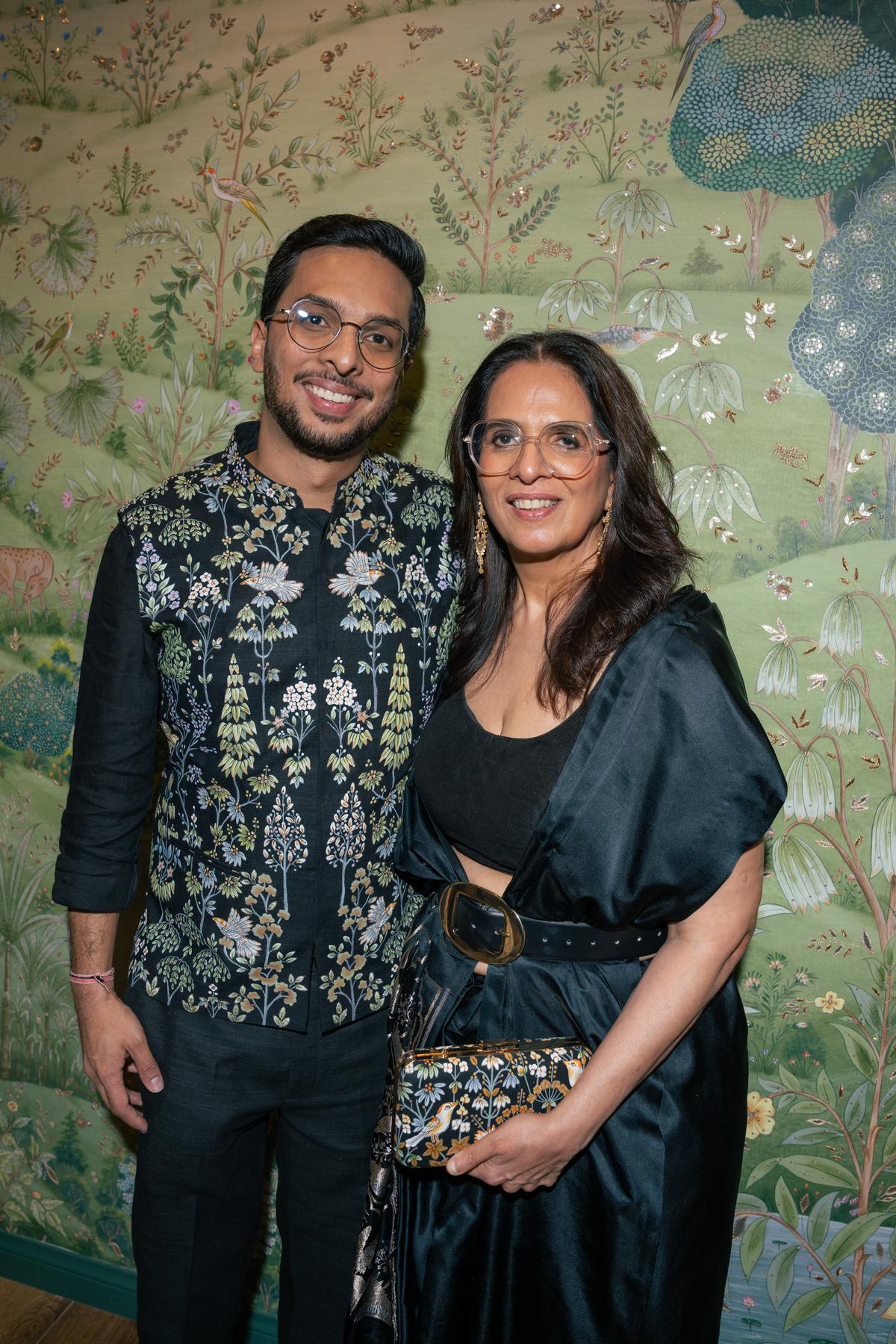 Anita Dongre with her son Yash
