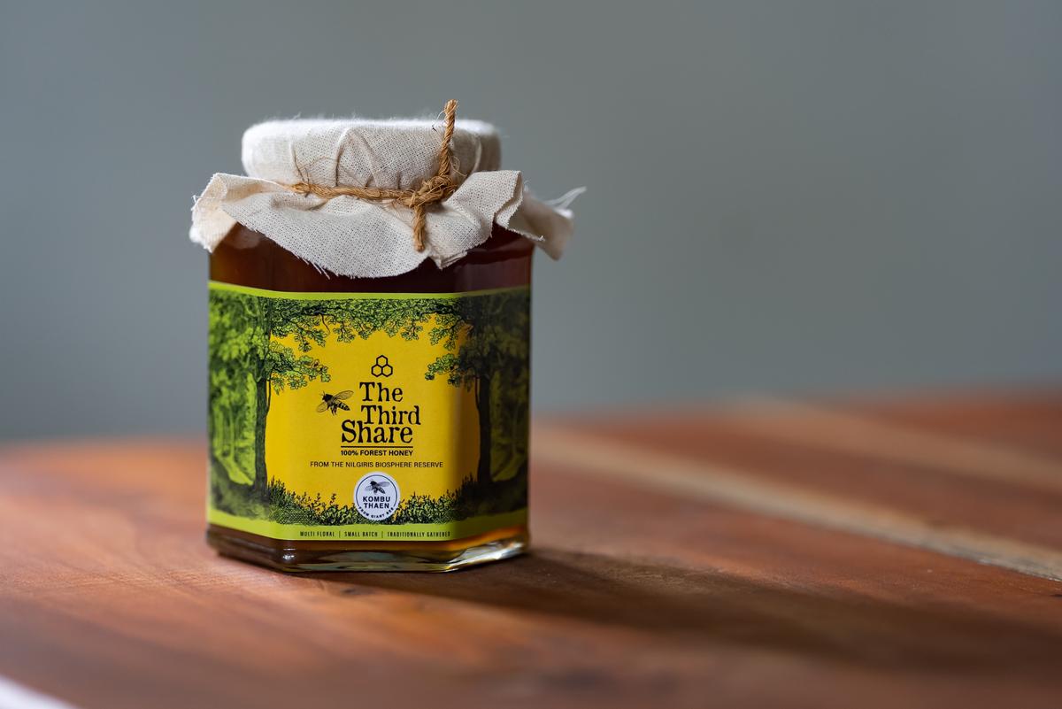 A bottle of wild honey