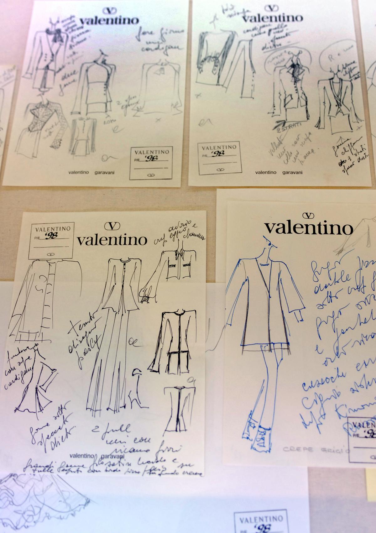 Valentino’s sketches Valentino’s sketches