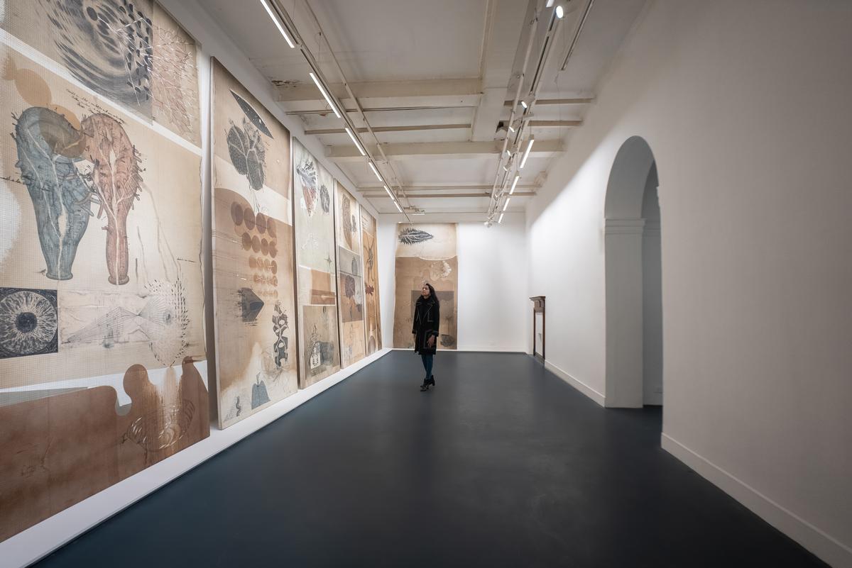 Jitish Kallat’s Conjectures on a Paper Sky