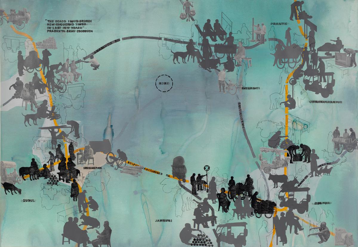 Mapping My Neighbourhood (acrylic and photo transfer on acid-free paper) Mapping My Neighbourhood (acrylic and photo transfer on acid-free paper)