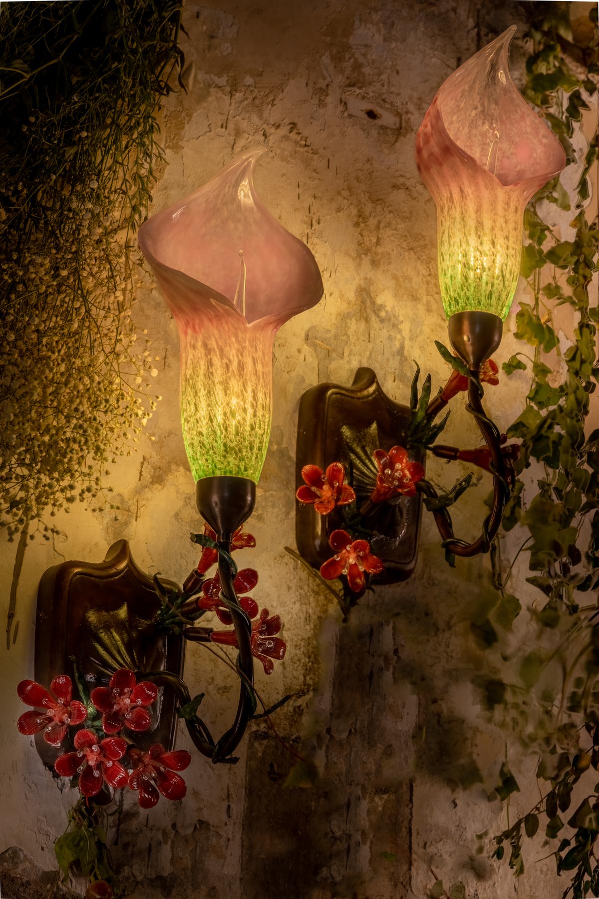 Cobra Lily Sconces Cobra Lily Sconces