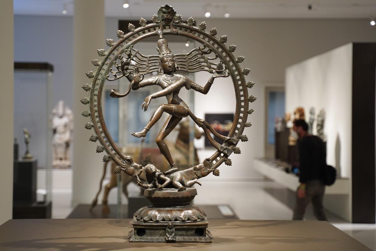 A Nataraja statue from South India on display at the Humboldt Forum