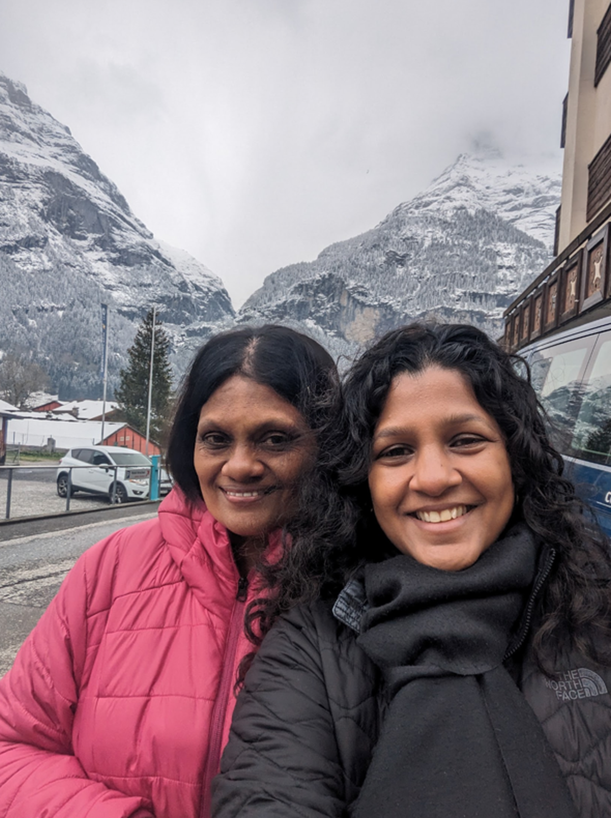 Divya Rolla on holiday with her mother