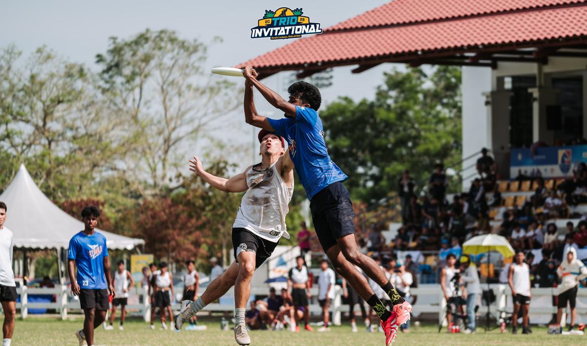 During a match at the Trio invitational tournament 2025