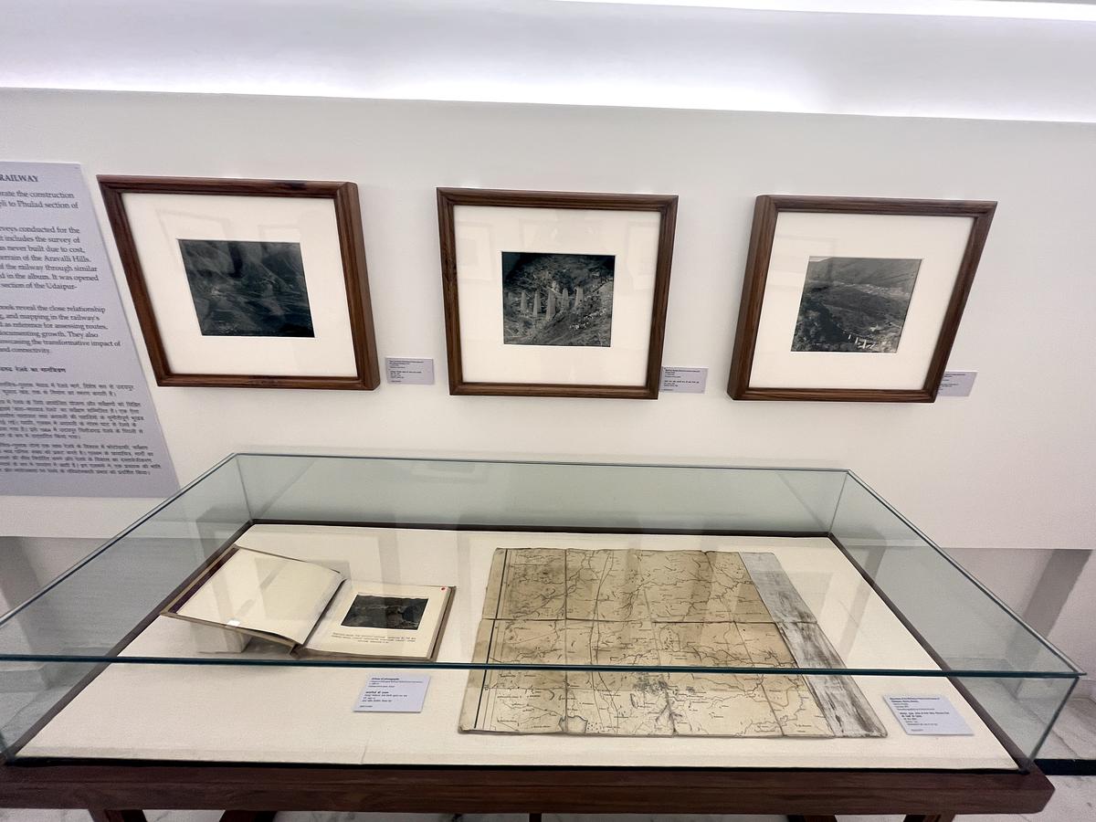 Maps and paintings on exhibit at the exhibition