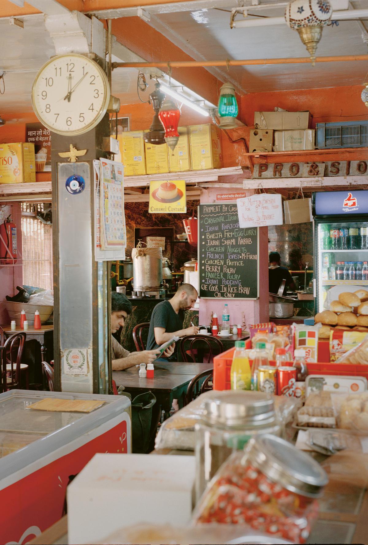 Chef Farokh Talati taking notes at Café Colony, a 90-year-old Parsi restaurant in Dadar.