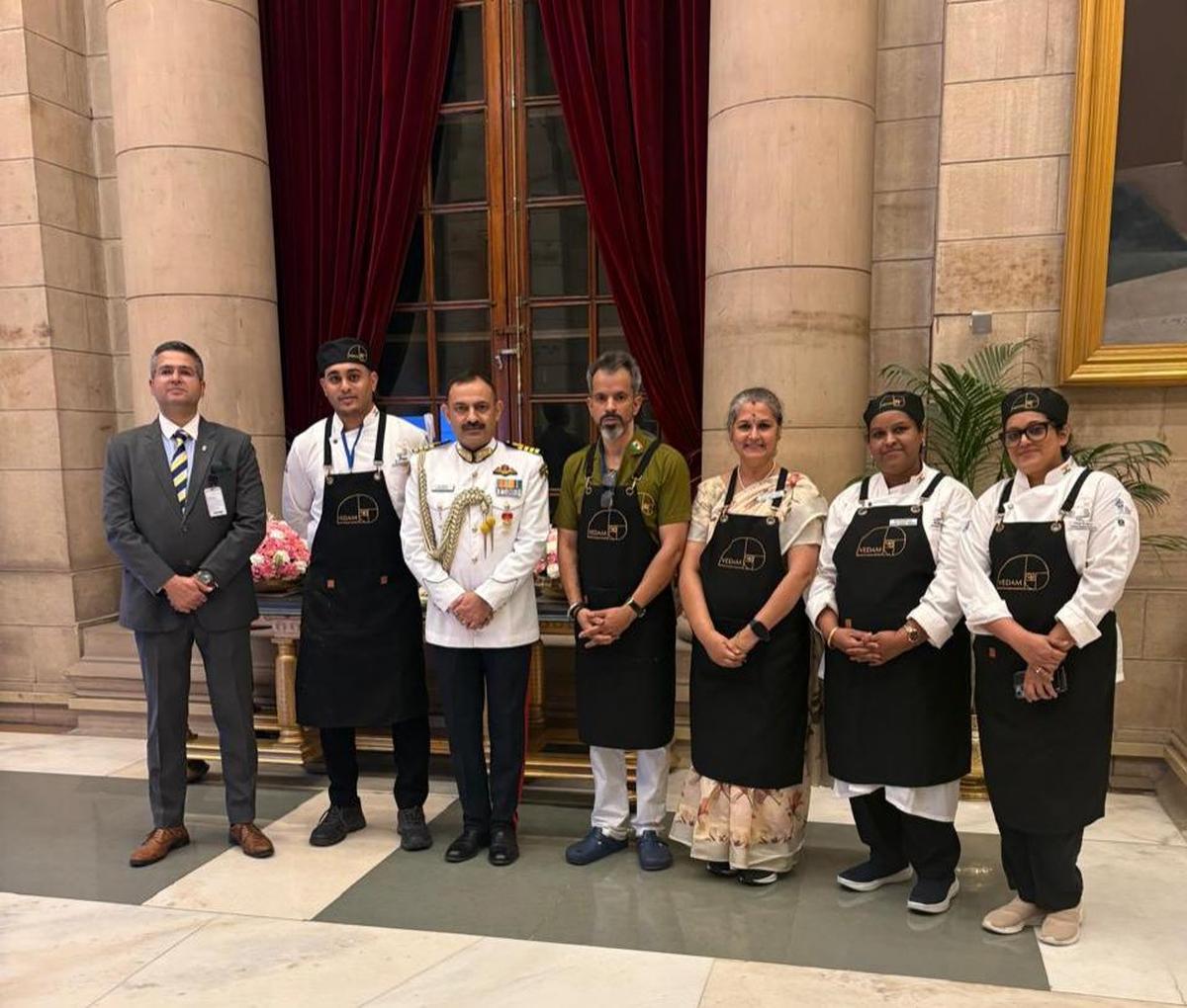 Chef K S Mahesh Ishwar and team Chef K S Mahesh Ishwar and team