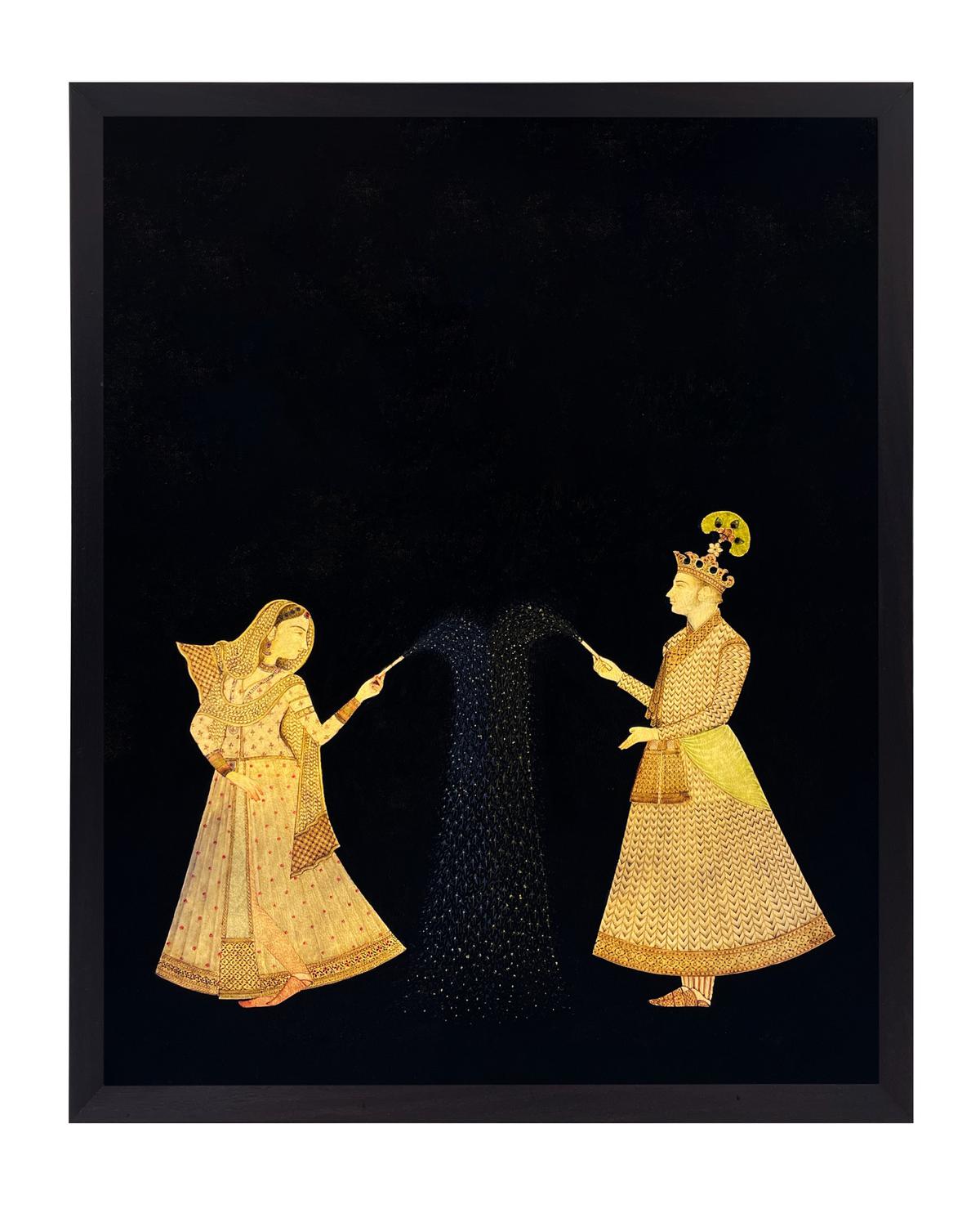 Riyazuddin’s illuminated leather miniatures