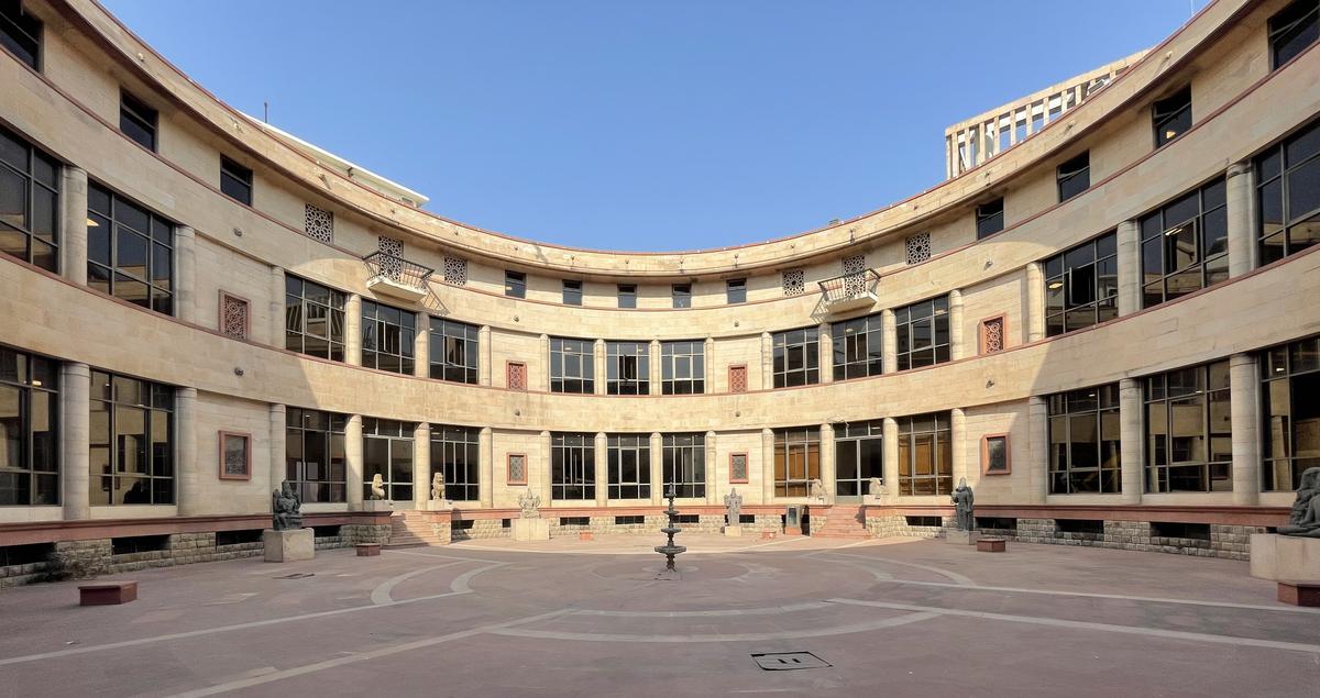 The grand courtyard of the National Museum