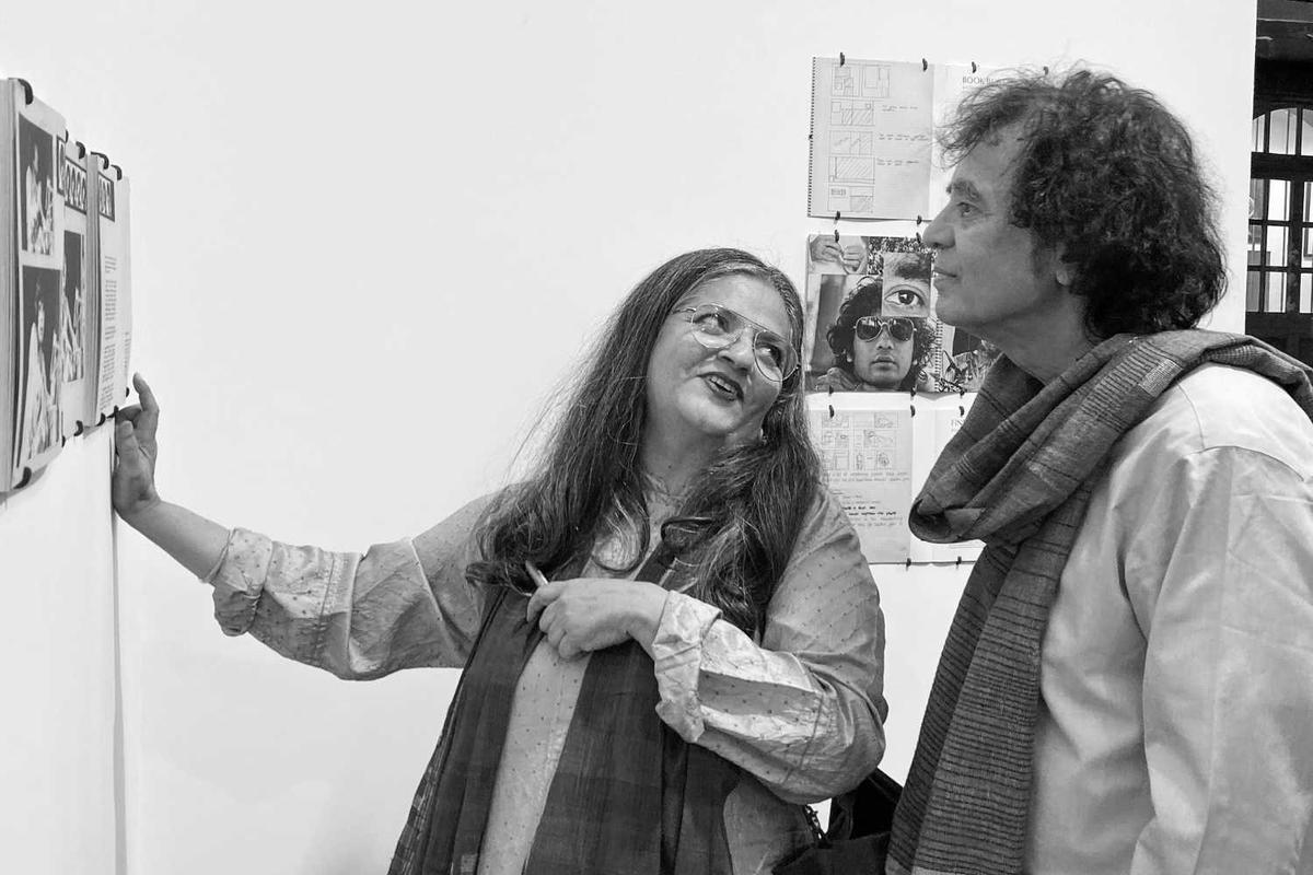 And finally that magical evening at Artisans’ gallery in Mumbai, when Zakir launched the Zakir Hussain maquette and we displayed it on the walls.