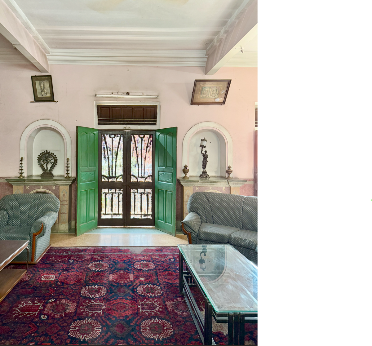 Inside the Art Deco haveli Krishna Sharda Bhawan in Jaipur