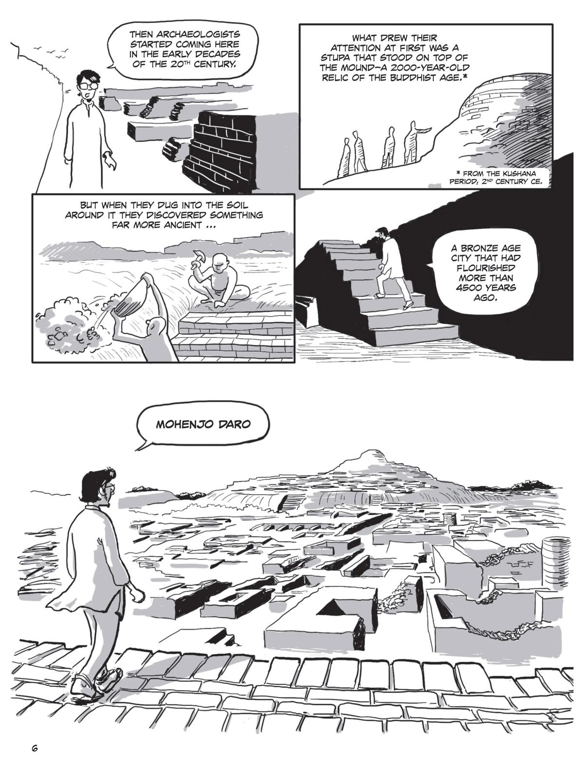 Pages from Nikhil Gulati graphic novel, The People of the Indus