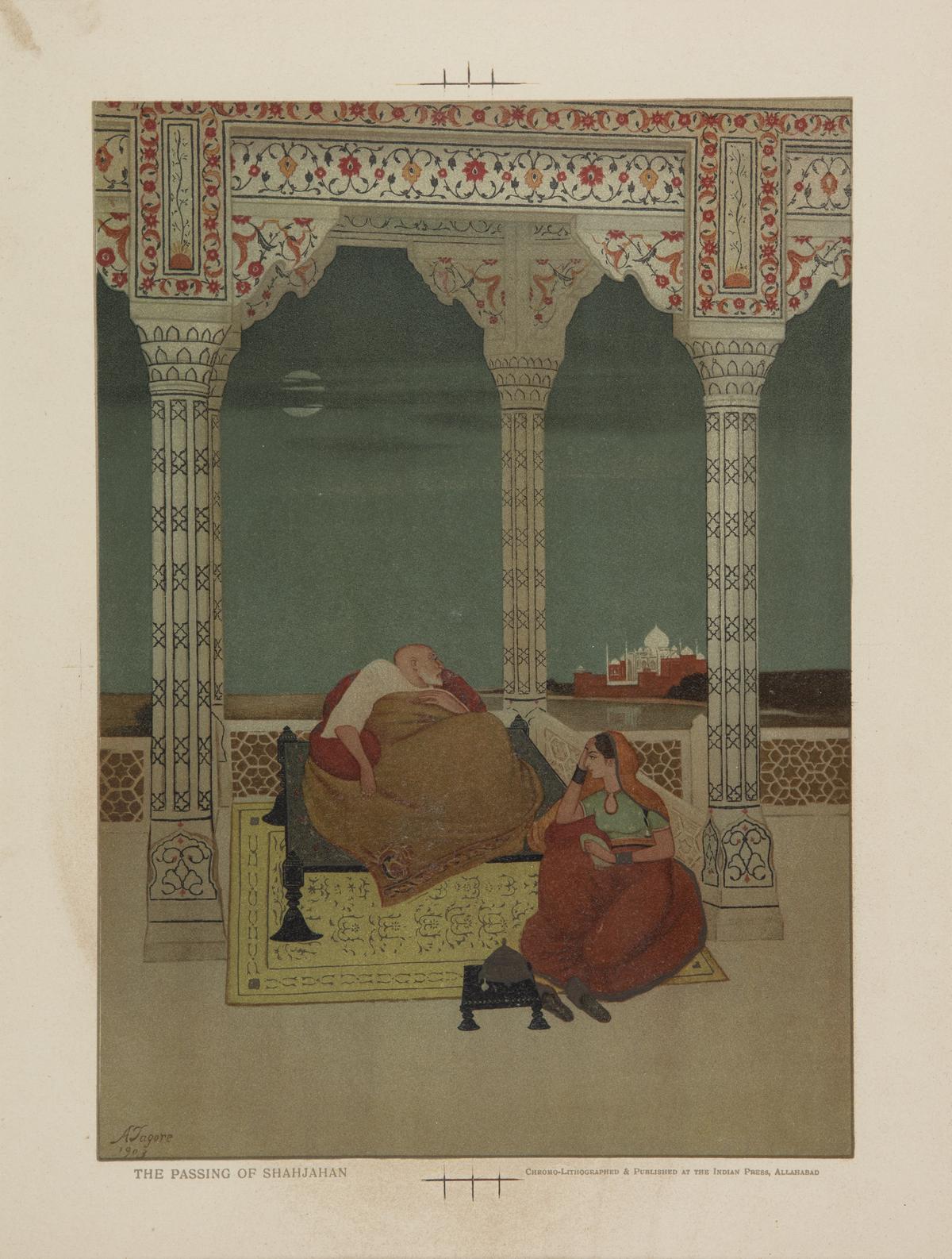 A Passagem de Shahjahan por Abanindranath Tagore A Passagem de Shahjahan por Abanindranath Tagore