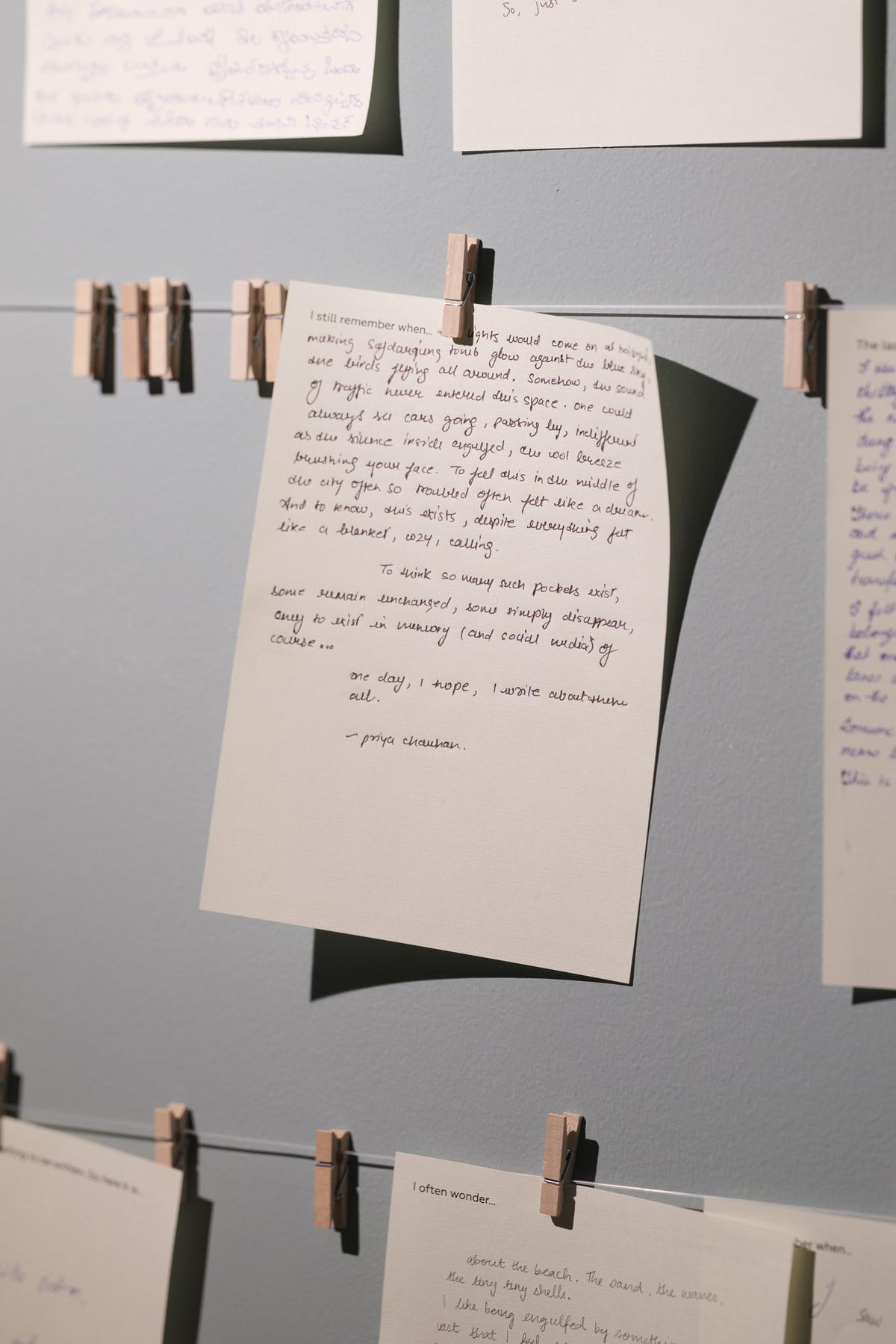 The Writing Table installation