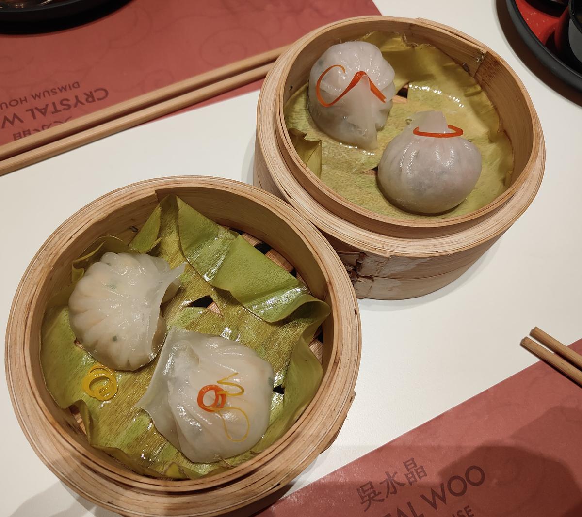 Dim sums at Crystal Woo