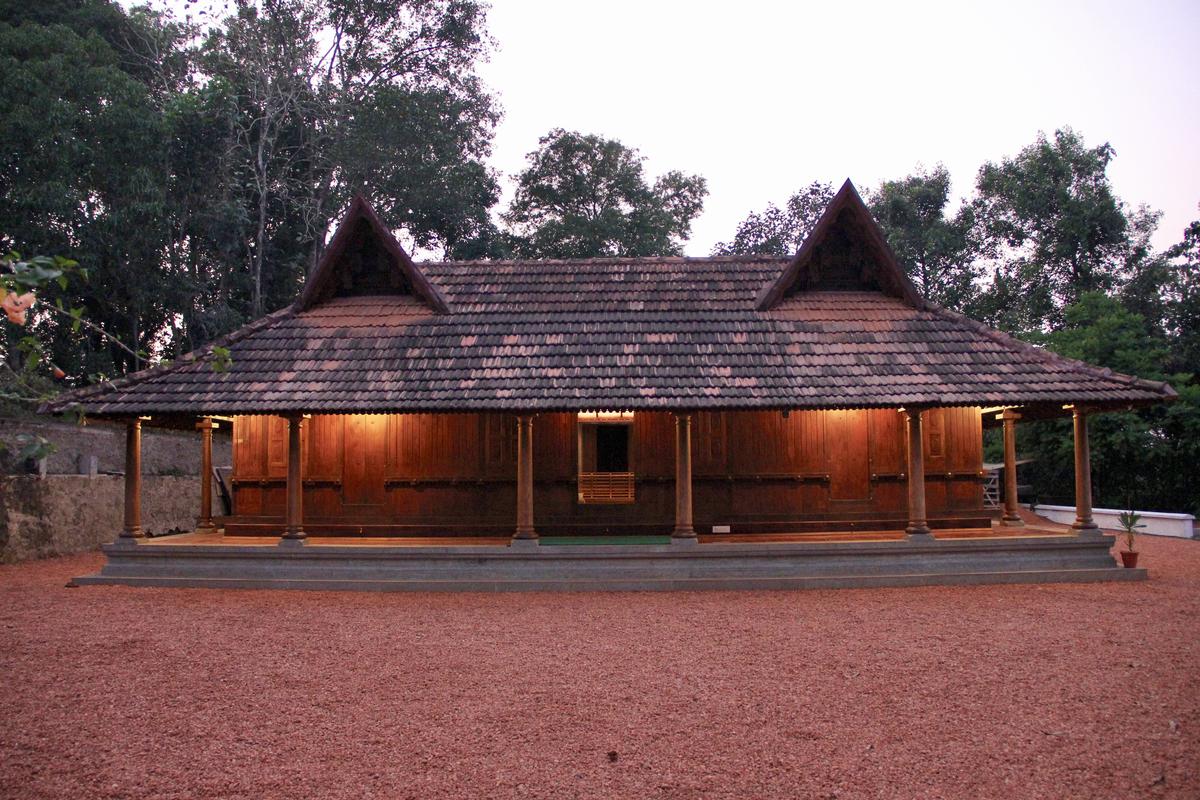 Panicker House, an over 300-year-old house building with timber walls in Thiruvalla, Kerala, which was conserved.