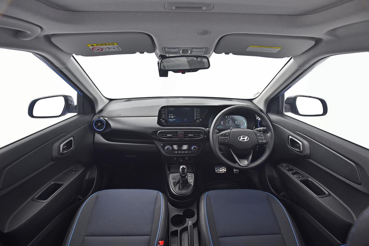 The interiors of Hyundai Exter