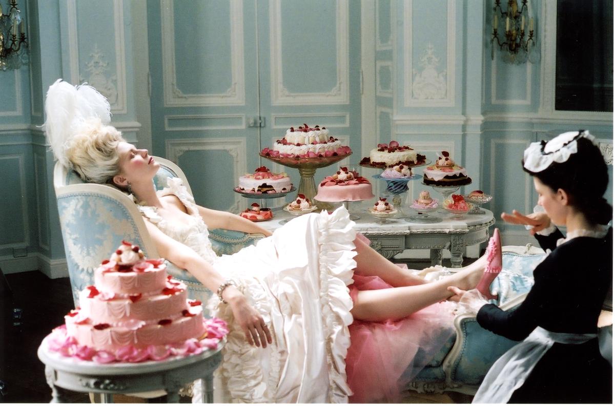 Kirsten Dunst in a film still from Sofia Coppola’s Marie Antoinette