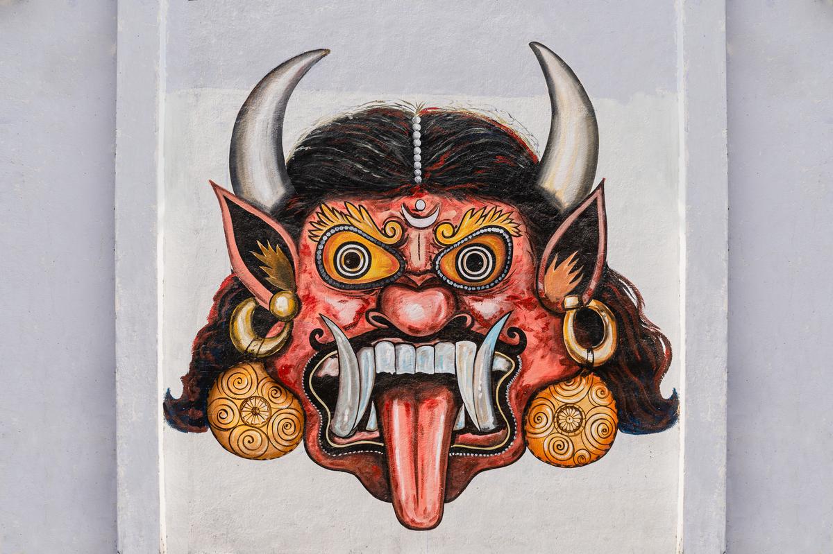 A drishti doll from the book Kolli Kannu: Drishti Paintings of Tamil Nadu by Amar Ramesh