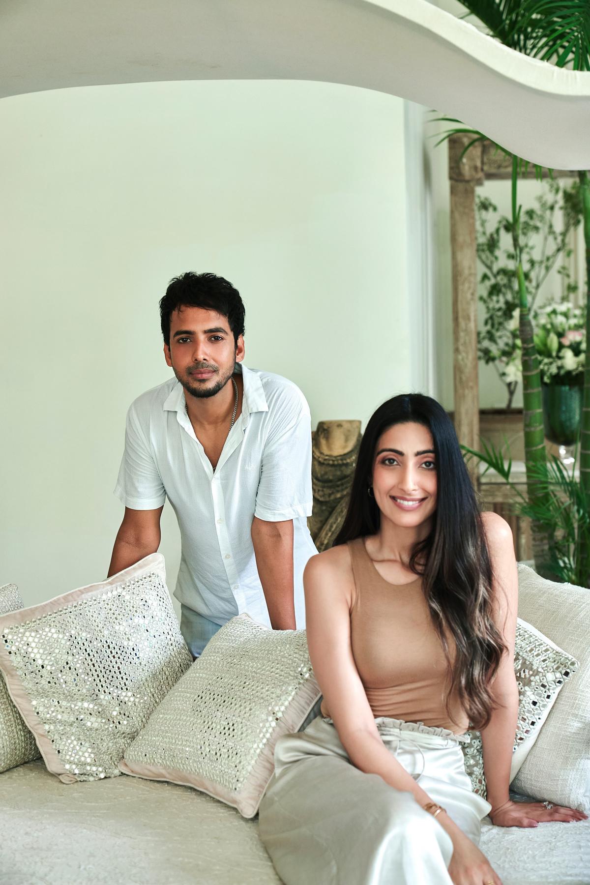 Abhinav Mishra (left) and Shirin Mann Sangha, the creative director of NEEDLEDUST