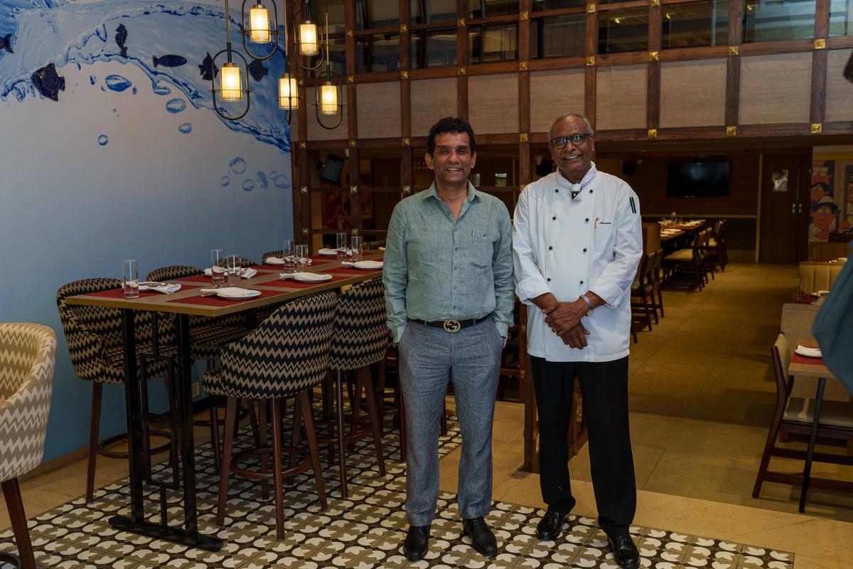 Suraj Salian and Chef Ananda Solomon
