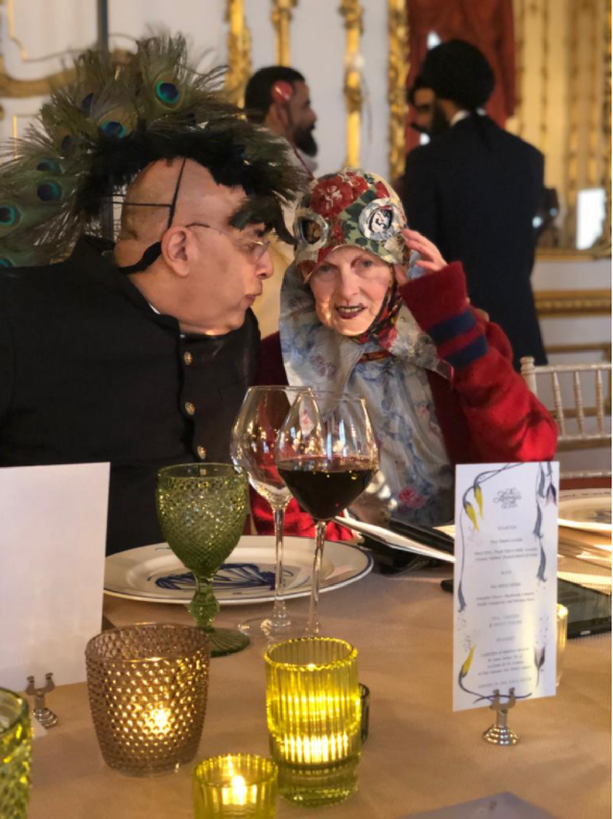 Tarun Tahiliani with Vivienne Westwood at The Elephant Family Animal Ball in London