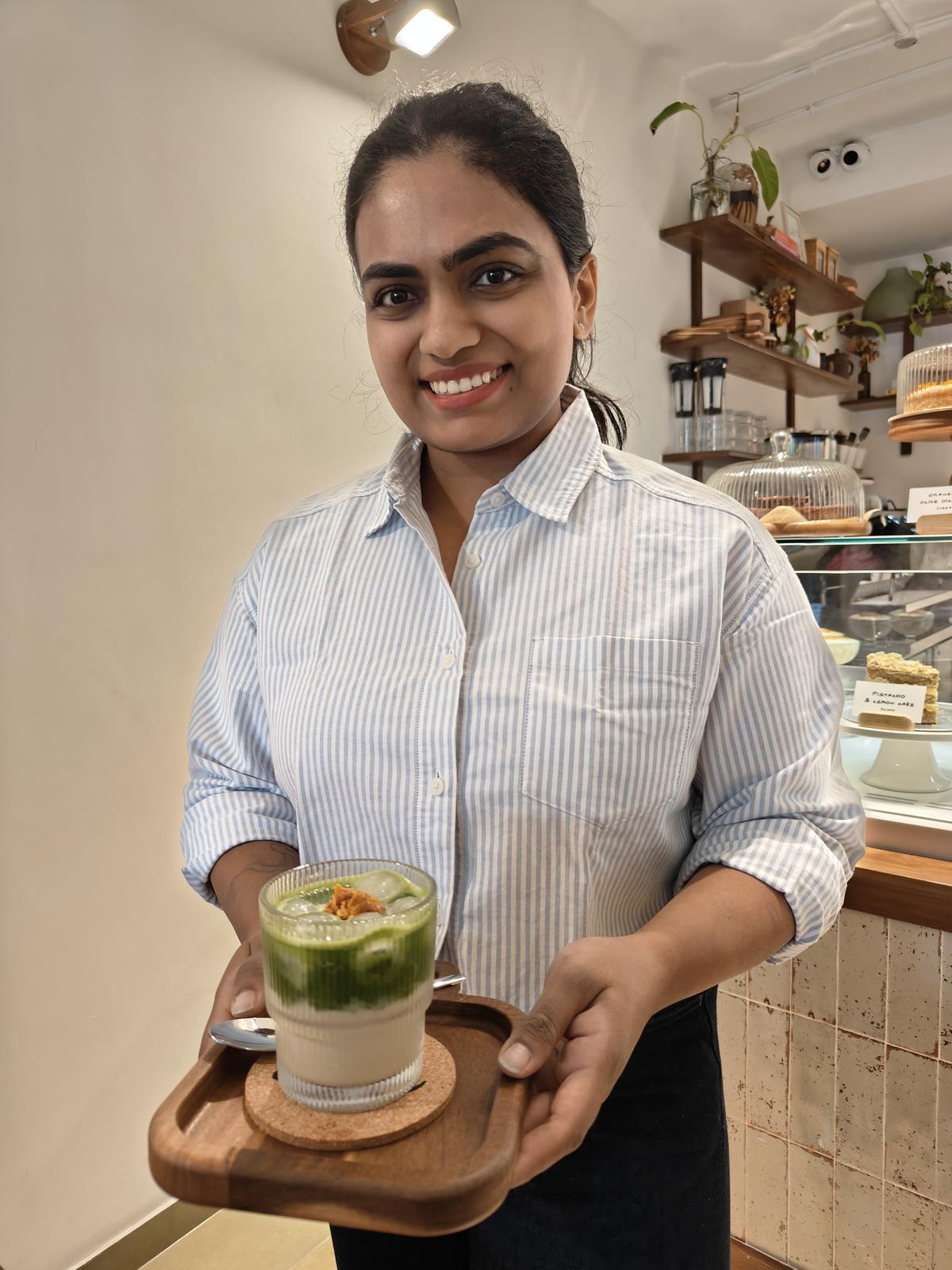 Nayantara at Cafe Āve Nayantara at Cafe Āve