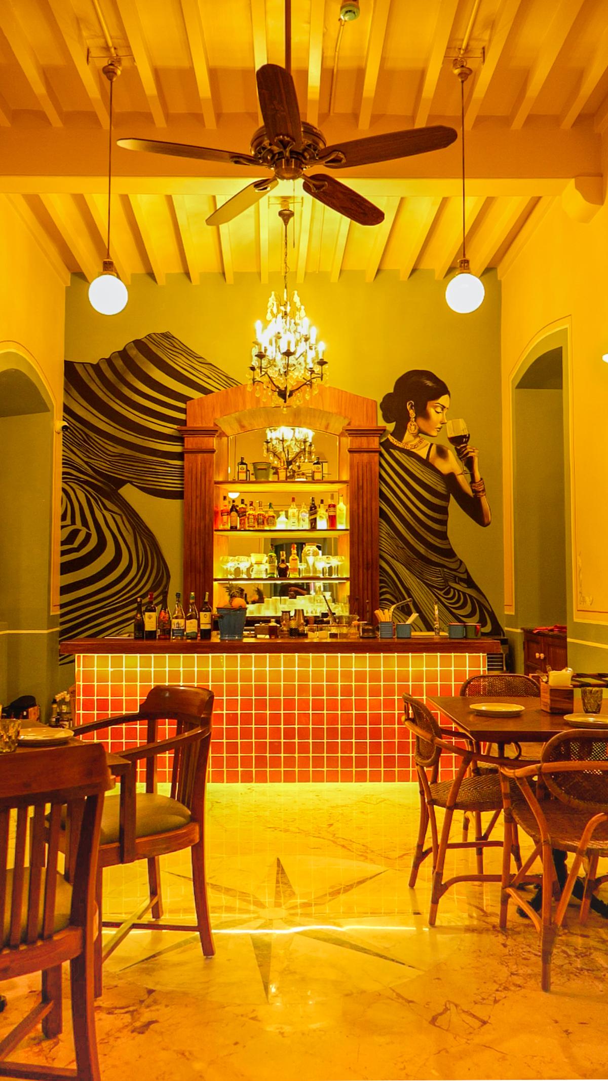 The cocktail bar at Cherrypond The cocktail bar at Cherrypond