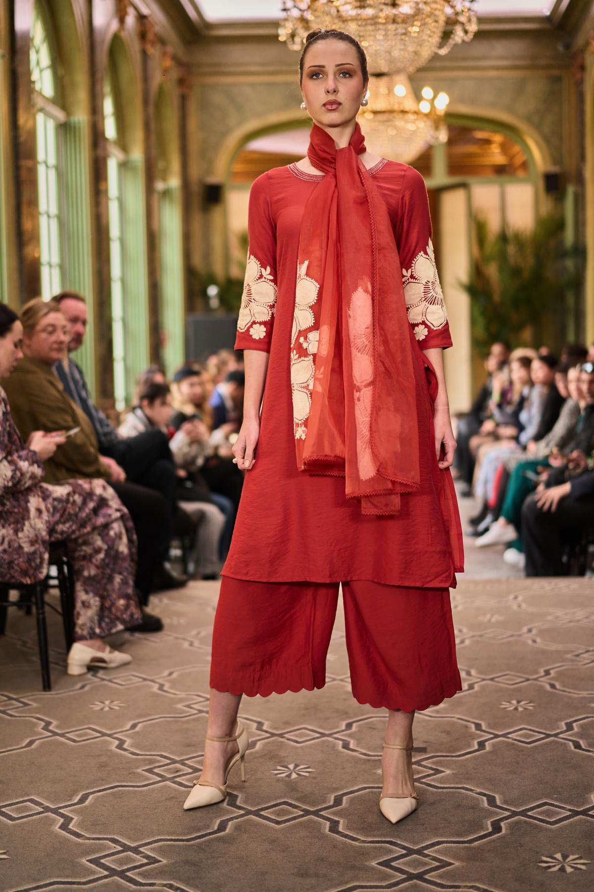 The brand’s collection at Paris Fashion Week is its answer to how the modern Indian woman wants to dress today