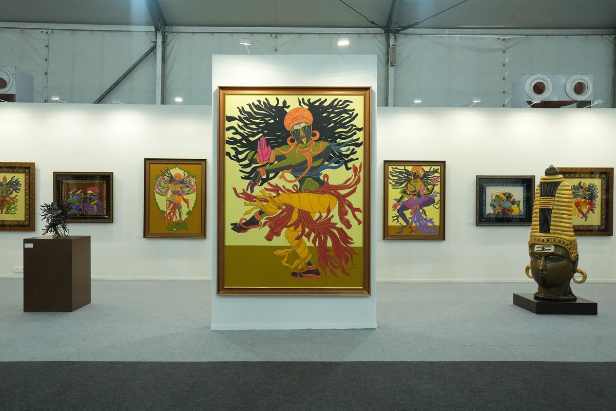 A display at Art Mumbai