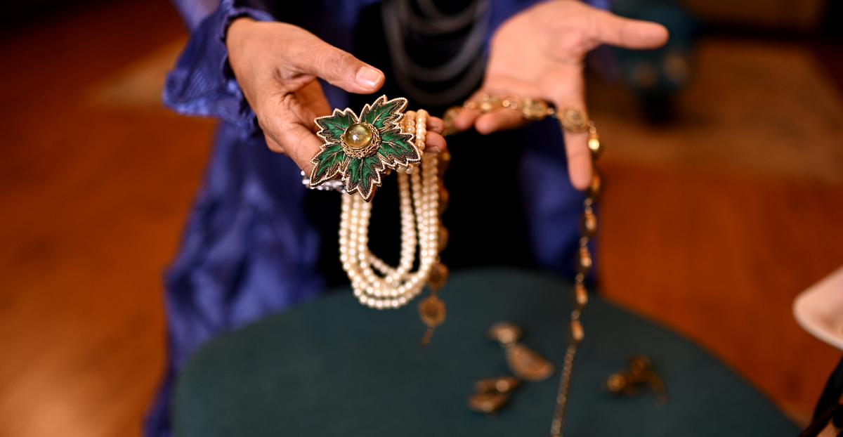 A beautiful necklace from the zardosi jewellery collection by designer Diane von Furstenberg.