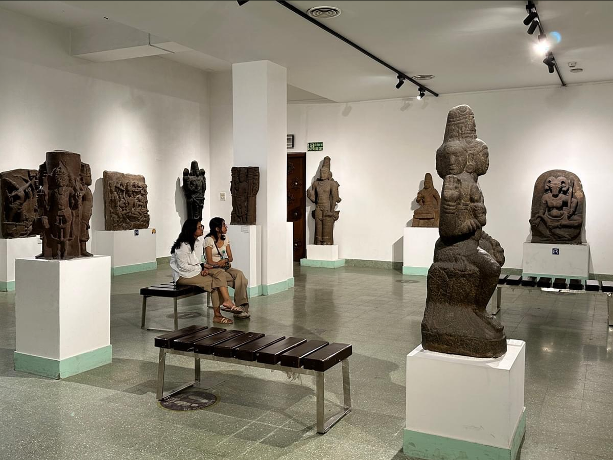 The sculpture gallery at the museum