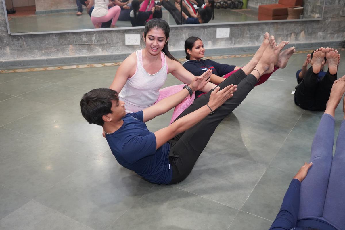 Madhumanti Banerjee-Varun training her students