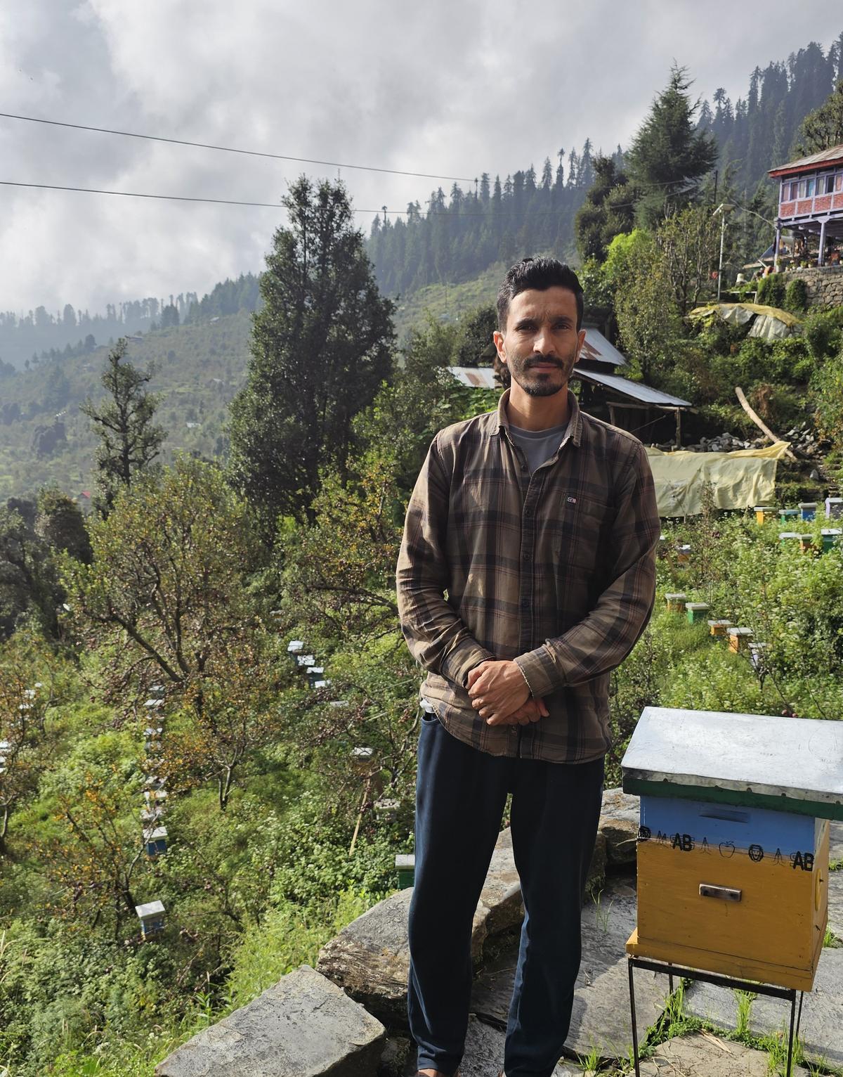 Davinder Thakur’s grandfather taught him the local ways of rearing bees
