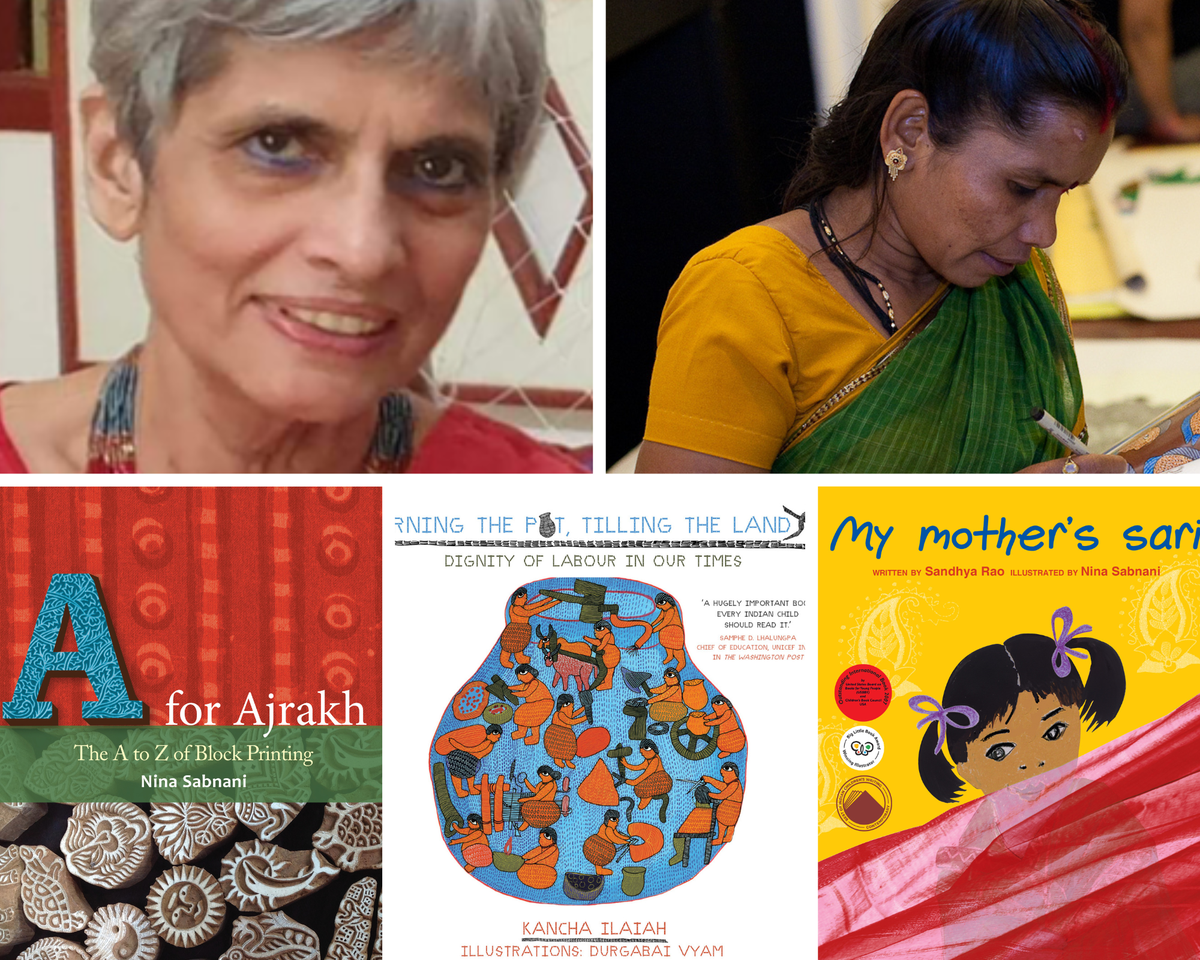 Children’s books illustrators Nina Sabnani and Durgabai Vyam are introducing India’s indigenous art and craft to a new generation