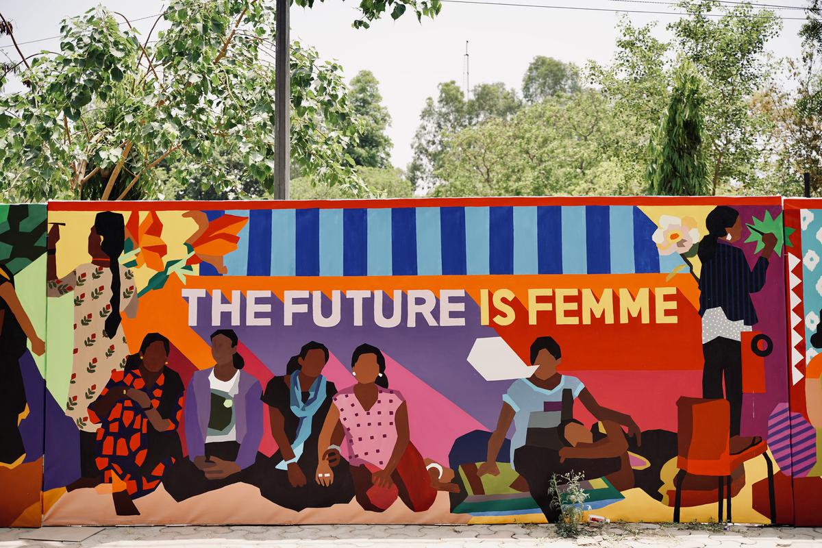 Aravani Art Project’s The Future is Femme (2022) installation                   