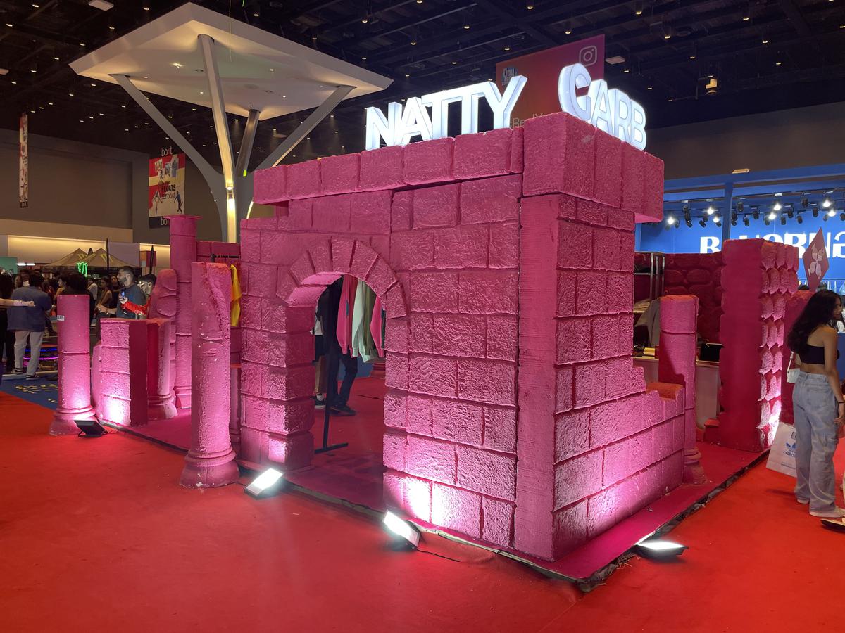 A booth fabricated by Natty Garb 