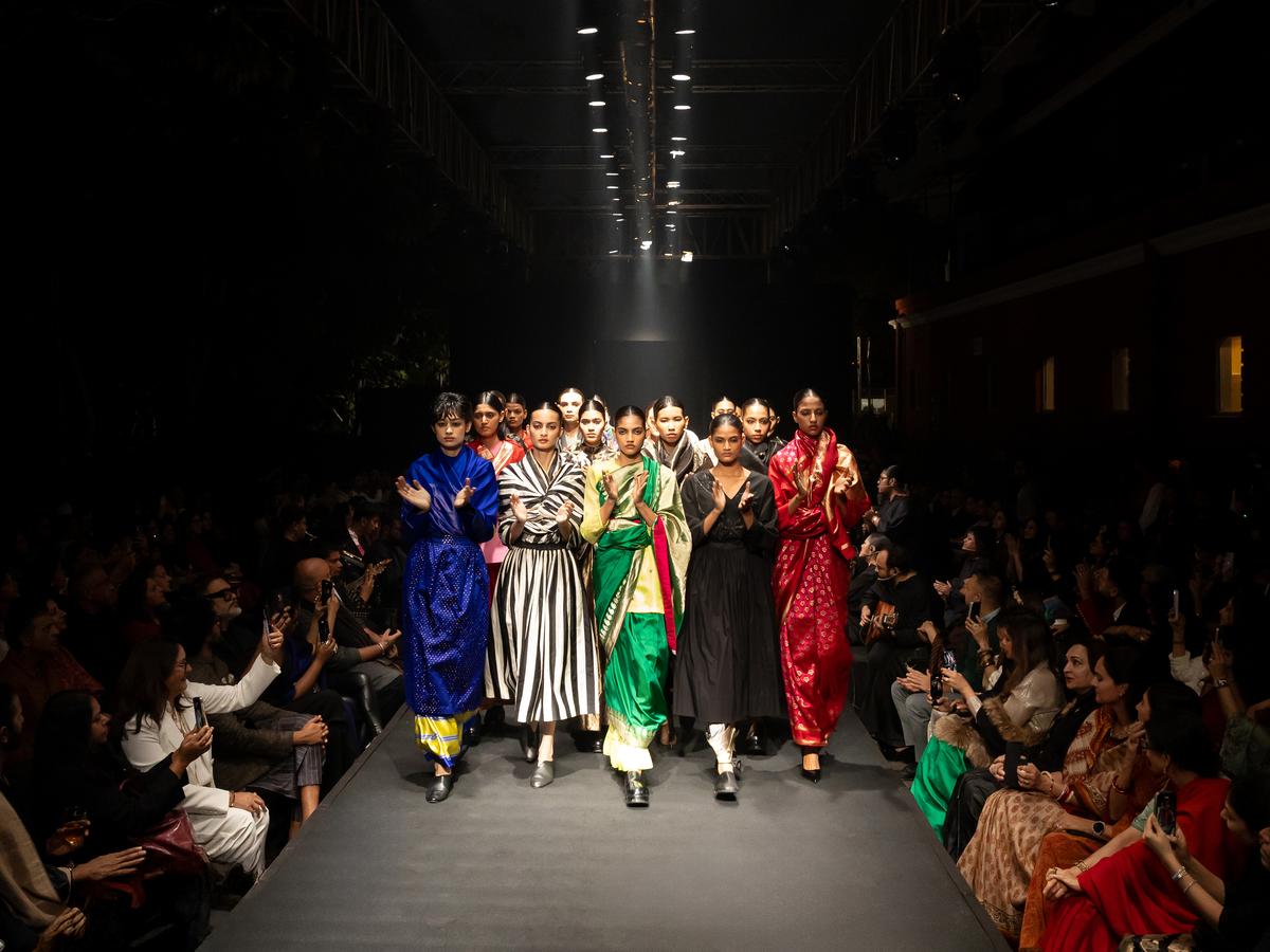 The fashion show at Neotia Art’s Trust’s ‘The India Story’