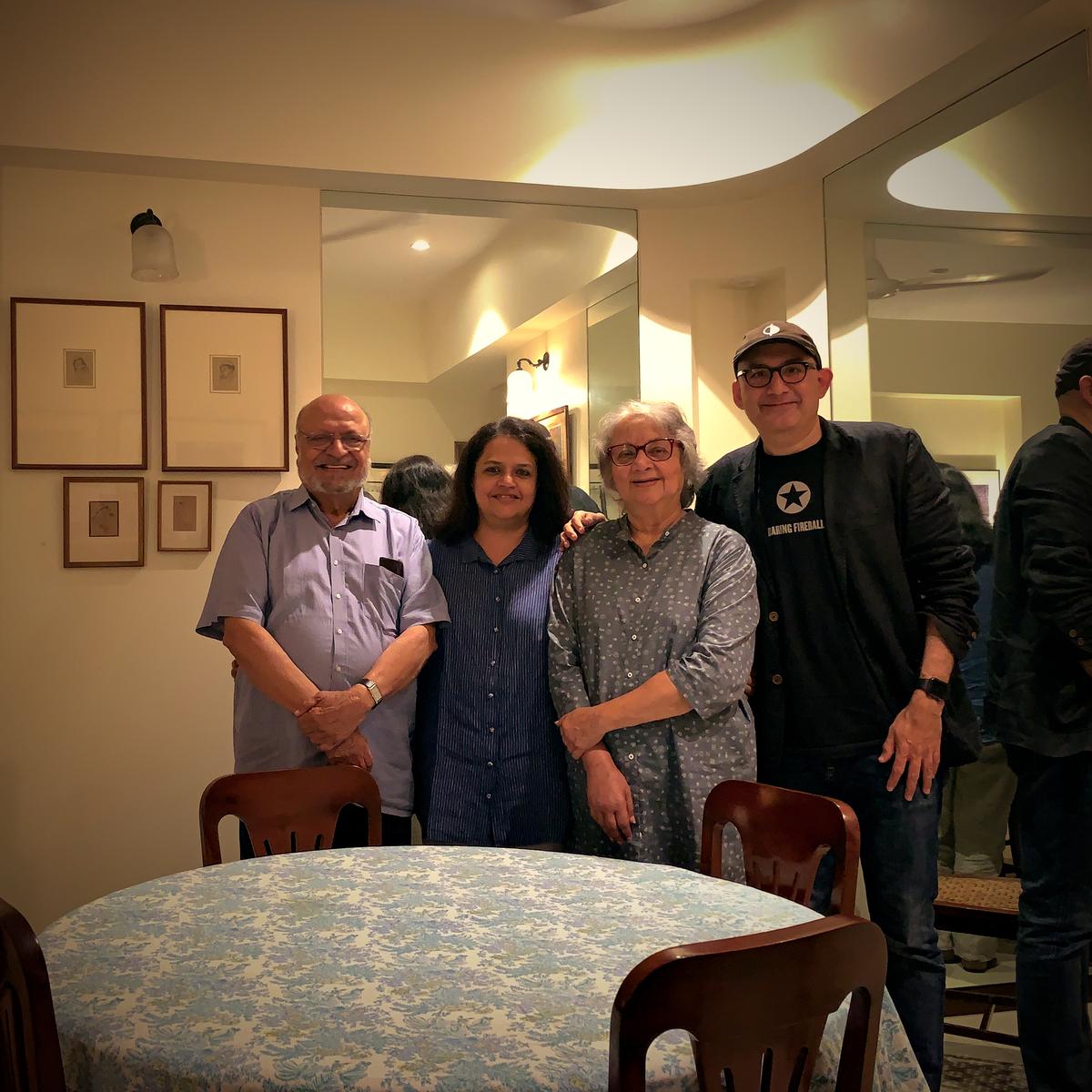 (L-R) Shyam Benegal, Pia, Nira and Dev Benegal