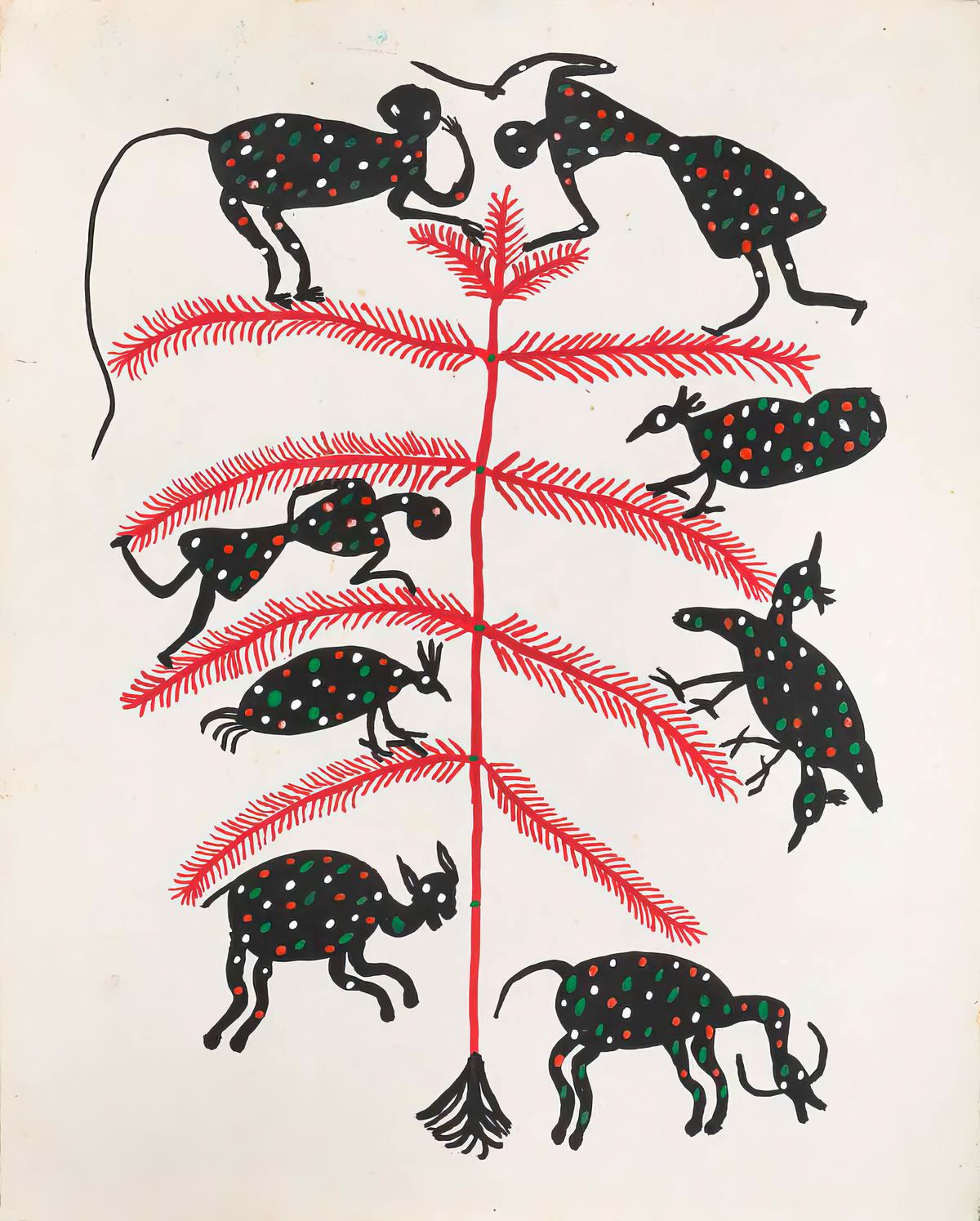 Artwork from the Bhuri Bai: My Life as an Artist exhibition