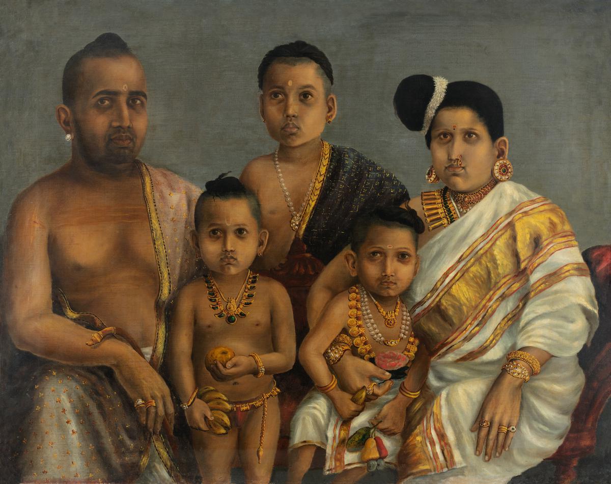 Discovering the five people in Ravi Varma's very first ...