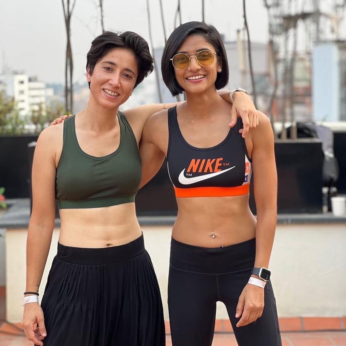 Swetha Subbiah (right) and Tanvie Hans, co-founders of Sisters in Sweat