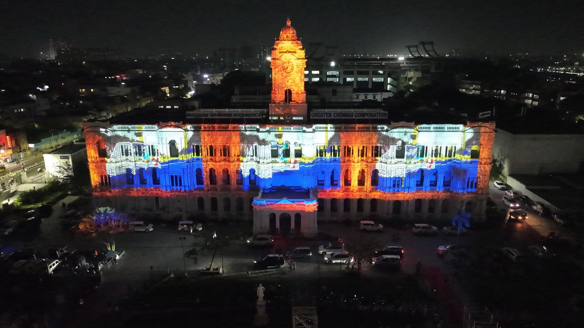 Asian Champions Trophy 2023 | Watch Chennai’s iconic Ripon building light up to celebrate hockey