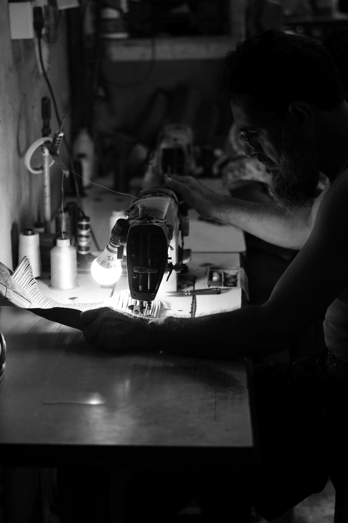 An artisan at Aprajita Toor. Photo: Special Arrangement