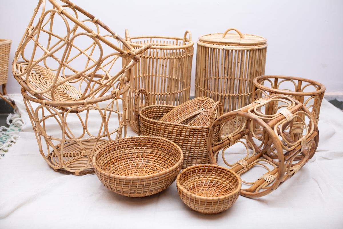 Rattan artefacts crafted at Makon Home