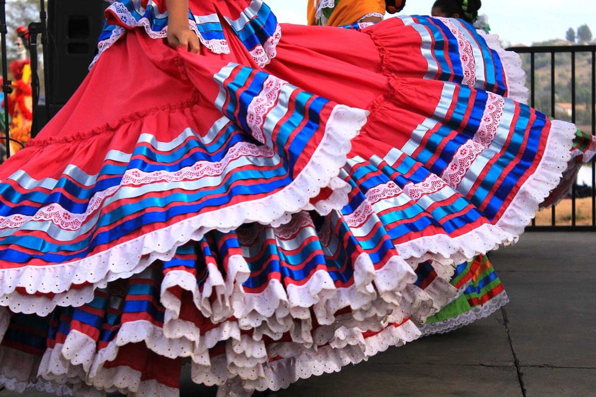 Traditionally, Spanish flamenco dresses were sewn in starched fabrics