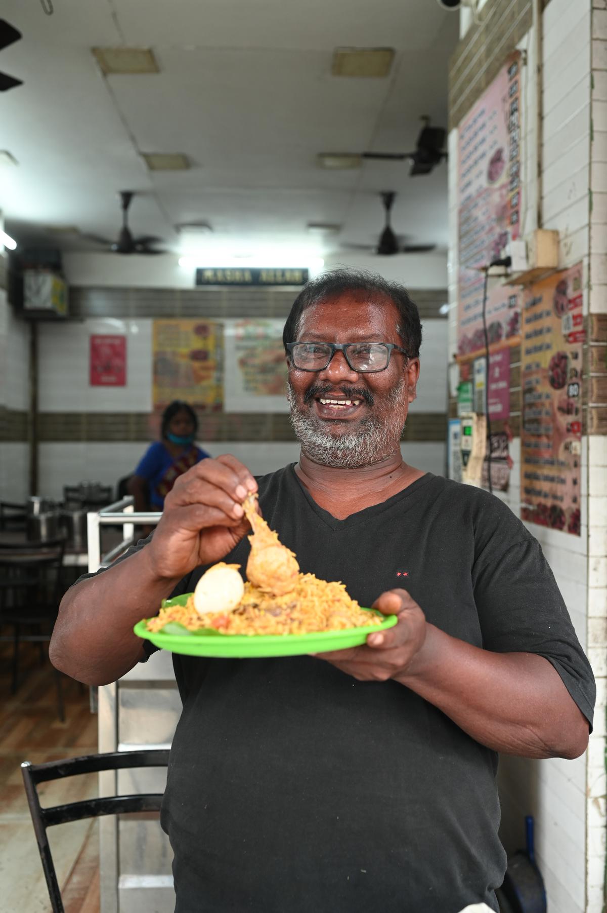 M Lookman Ali of Amrin Biryani on Triplicane High Road